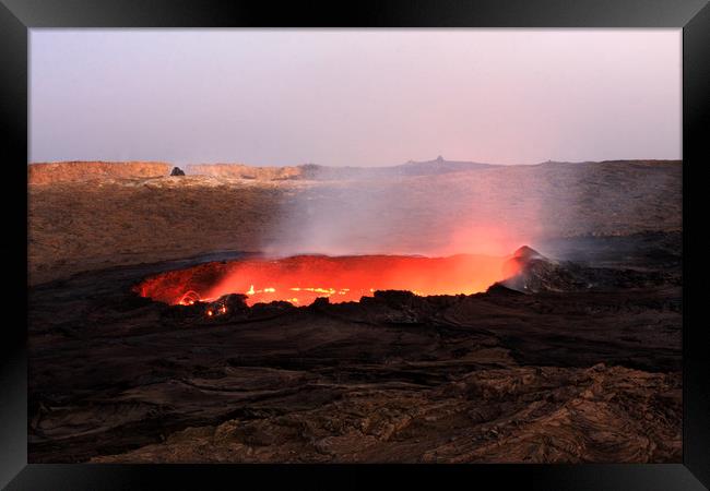 Erta Ale Volcano  Framed Print by Aidan Moran