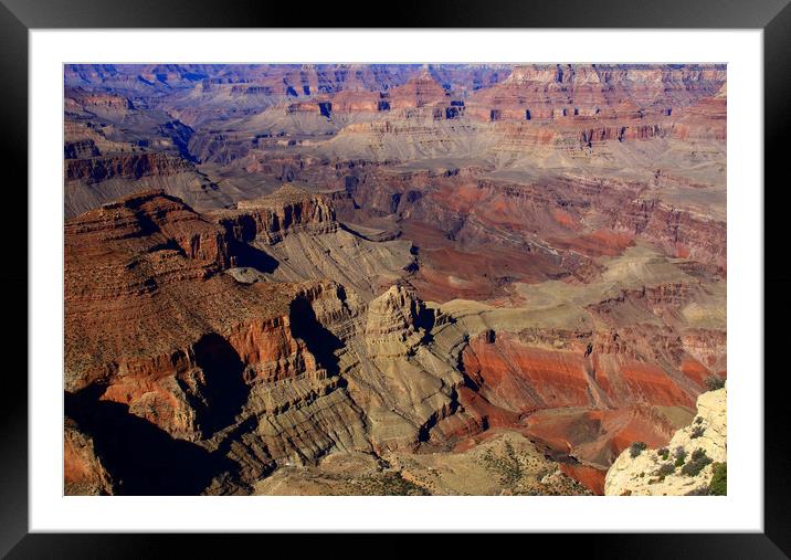 The Grand Canyon, State Of Arizona  Framed Mounted Print by Aidan Moran