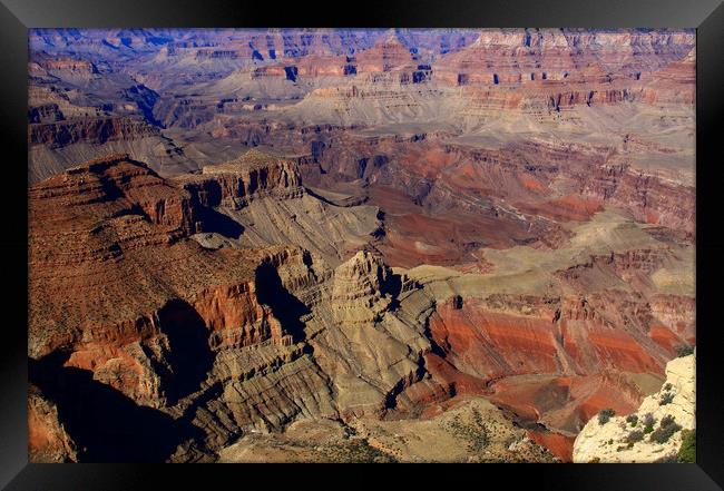 The Grand Canyon, State Of Arizona  Framed Print by Aidan Moran
