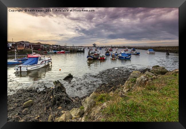 Paddys Hole Teesmouth Framed Print by keith sayer