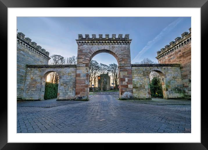Stanecastle Framed Mounted Print by Valerie Paterson