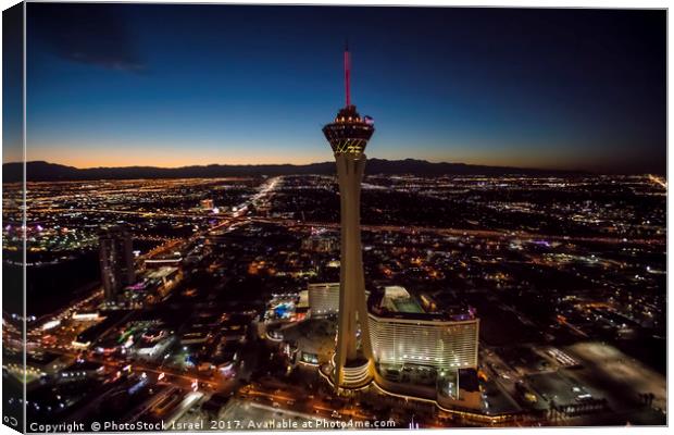 Stratosphere Casino Hotel  Canvas Print by PhotoStock Israel