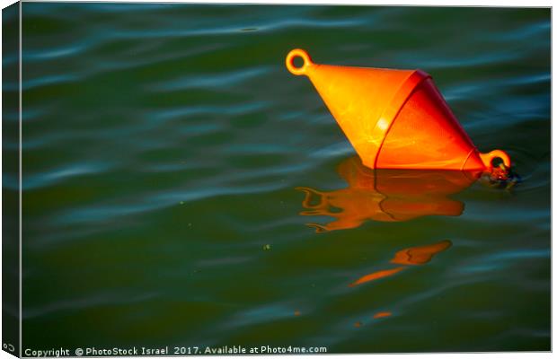 red mooring buoy Canvas Print by PhotoStock Israel