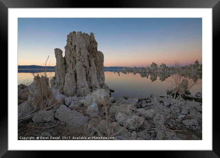 Mono Lake Sunrise Framed Mounted Print by Derek Daniel
