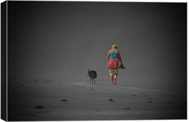 Walking Home Canvas Print by Mark Robson