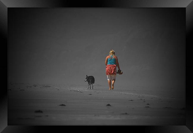 Walking Home Framed Print by Mark Robson