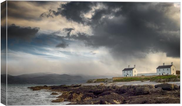 Stormy Sky at Penmon Point, Anglesey. Canvas Print by Colin Allen