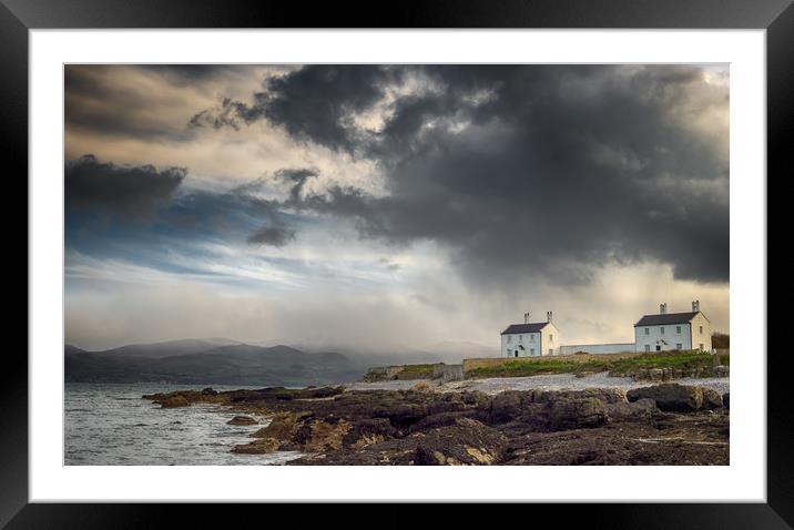 Stormy Sky at Penmon Point, Anglesey. Framed Mounted Print by Colin Allen