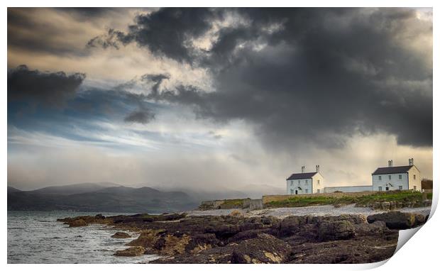 Stormy Sky at Penmon Point, Anglesey. Print by Colin Allen