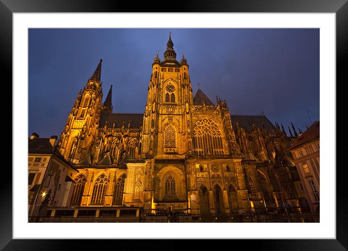 Saint Vitus Cathedral Framed Mounted Print by Gabor Pozsgai