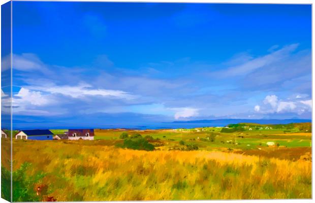 Photo Art, View from the back of Keppoch Canvas Print by Hugh McKean