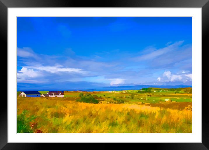 Photo Art, View from the back of Keppoch Framed Mounted Print by Hugh McKean