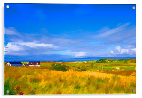 Photo Art, View from the back of Keppoch Acrylic by Hugh McKean
