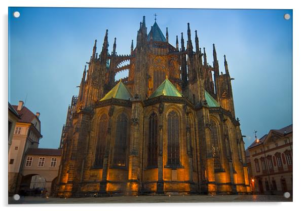 Saint Vitus Cathedral Acrylic by Gabor Pozsgai