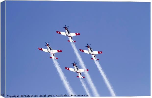 IAF Acrobatic team Canvas Print by PhotoStock Israel