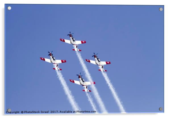 IAF Acrobatic team Acrylic by PhotoStock Israel