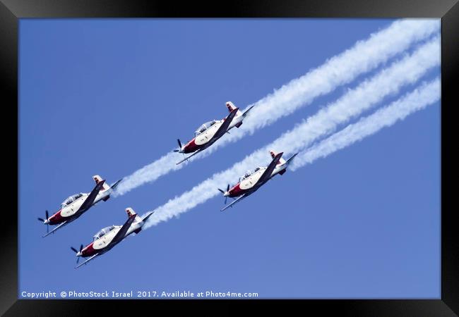 IAF Acrobatic team Framed Print by PhotoStock Israel