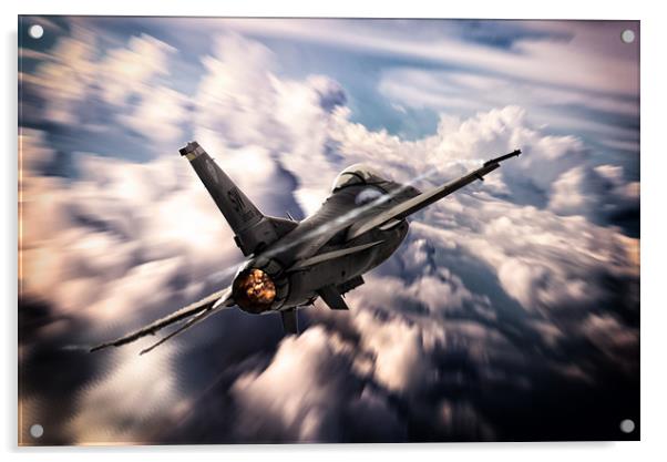 F-16 20th Fighter Wing Acrylic by J Biggadike