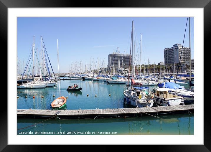 The Tel Aviv marina  Framed Mounted Print by PhotoStock Israel
