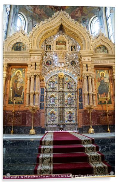 Church of the Savior on Spilled Blood  Acrylic by PhotoStock Israel