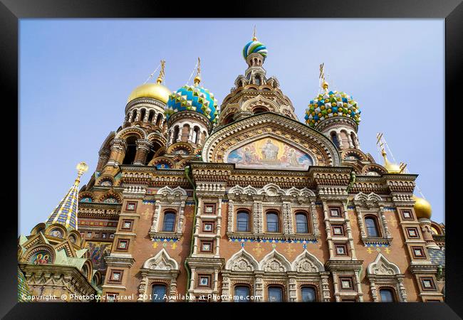 Church of the Savior on Spilled Blood  Framed Print by PhotoStock Israel