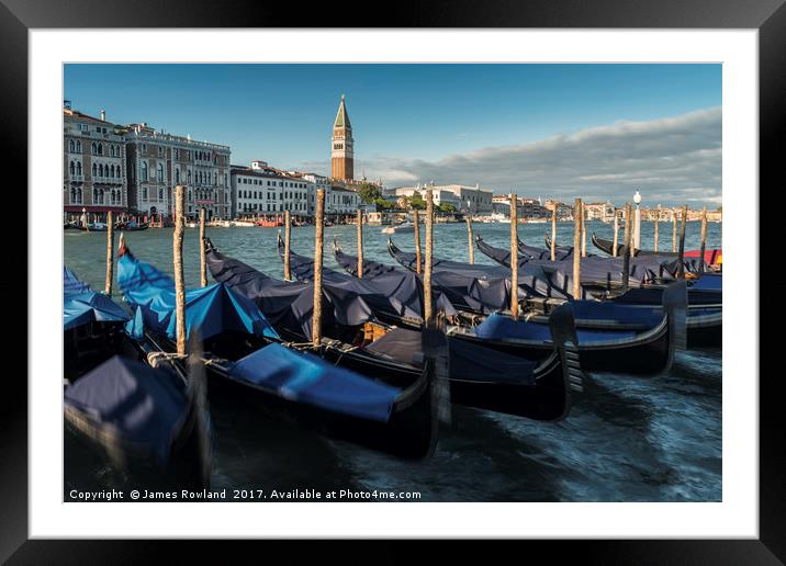 Venice Framed Mounted Print by James Rowland