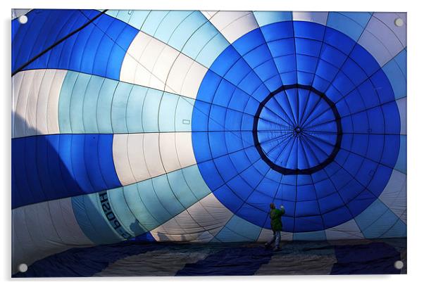 Inside a hot air balloon Acrylic by Tony Bates