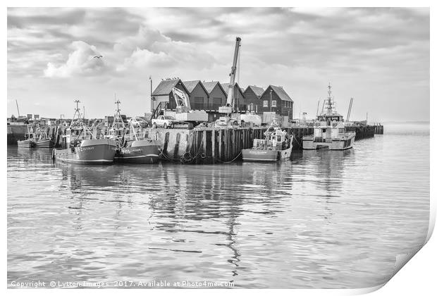 Water at Whitstable Print by Wayne Lytton