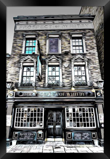 The Prospect Of Whitby Pub Framed Print by David Pyatt