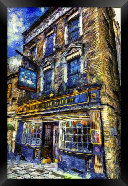 The Prospect Of Whitby Pub Van Gogh Framed Print by David Pyatt