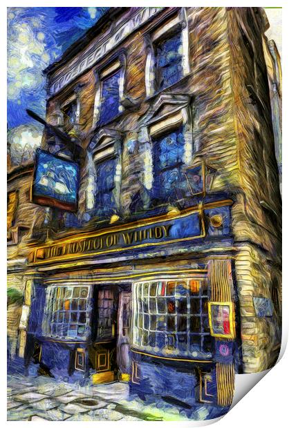 The Prospect Of Whitby Pub Van Gogh Print by David Pyatt