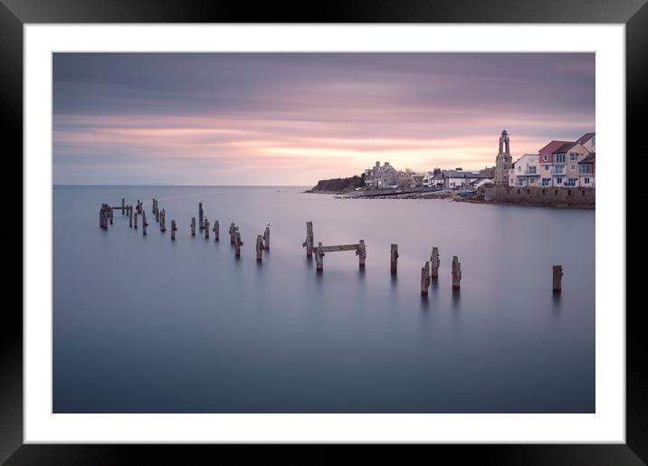 The Old Pier Framed Mounted Print by Chris Frost