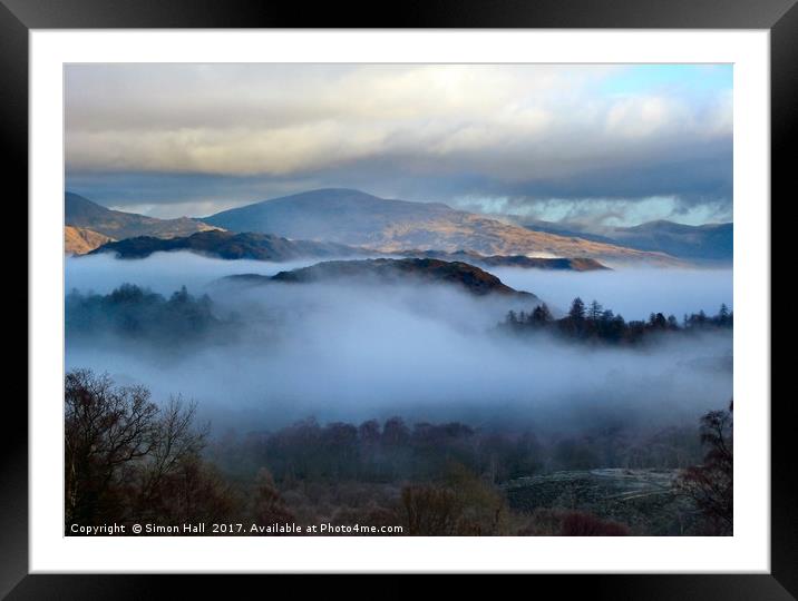 Hodge Close Coniston Framed Mounted Print by Simon Hall