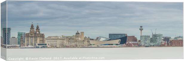 Liverpool Water Front. Canvas Print by Kevin Clelland