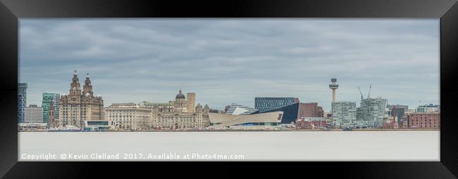 Liverpool Water Front. Framed Print by Kevin Clelland