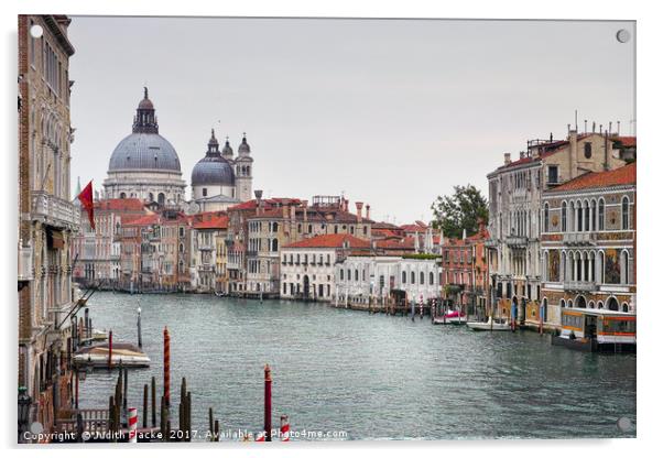 Grand Canal, Venice, Italy.  Acrylic by Judith Flacke