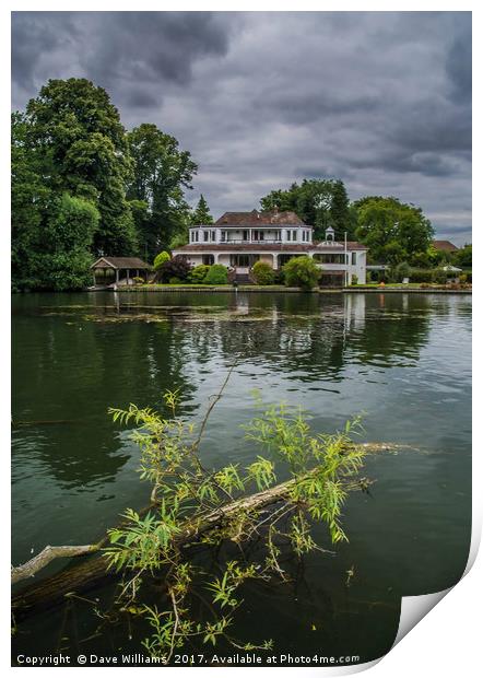 Henley On Thames Print by Dave Williams
