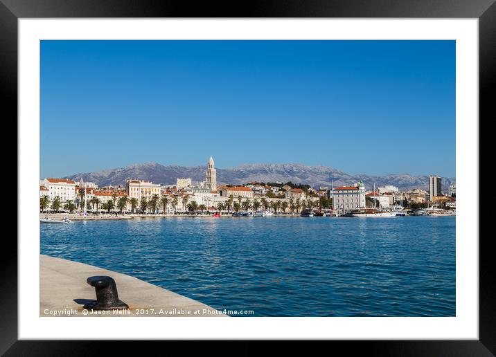 The pretty Riva of Split Framed Mounted Print by Jason Wells