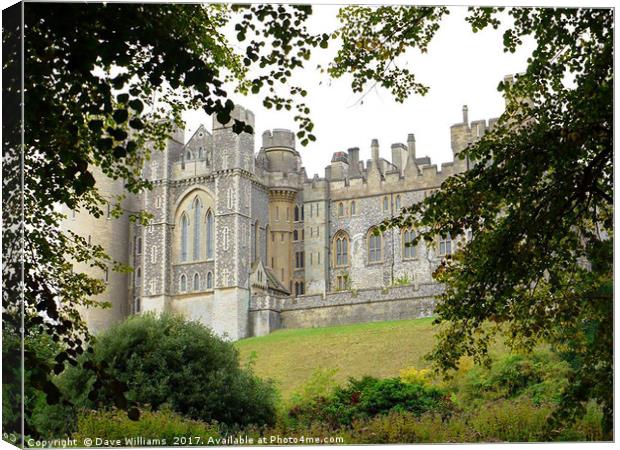 Arundel Castle, Sussex Canvas Print by Dave Williams