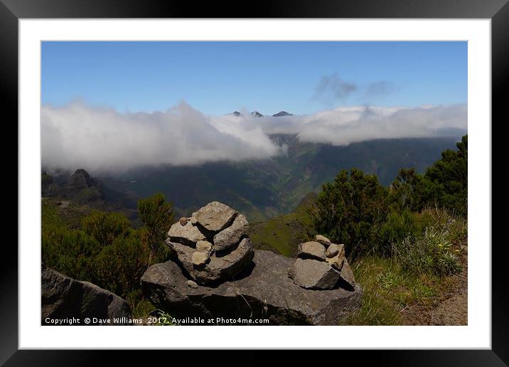 Above the Clouds Framed Mounted Print by Dave Williams