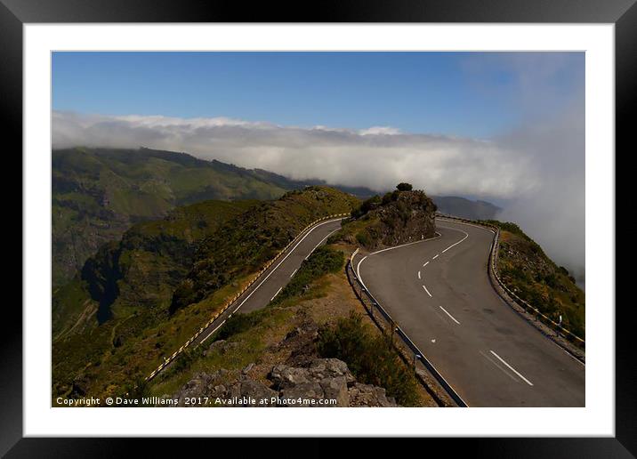 High Altitude Driving Framed Mounted Print by Dave Williams