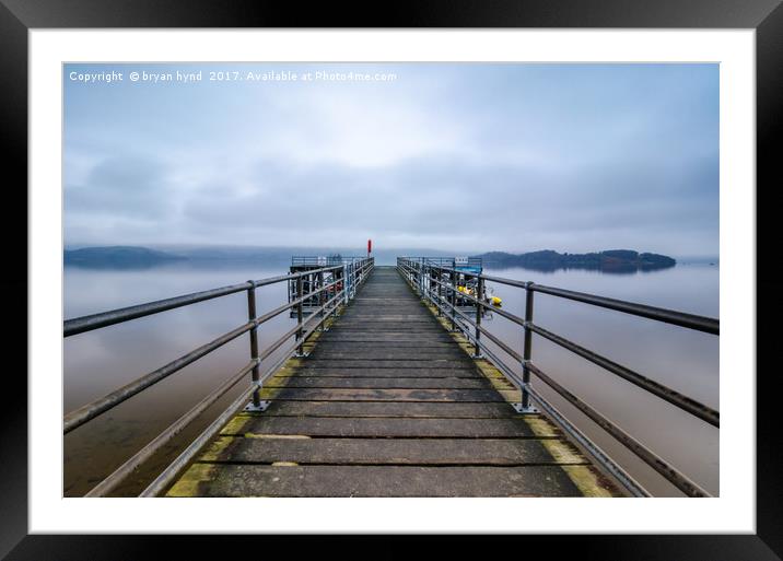 Luss on Loch Lomond Framed Mounted Print by bryan hynd