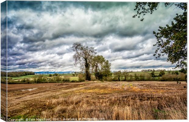 Cloud Cover over Leicestershire  Canvas Print by Iain Merchant