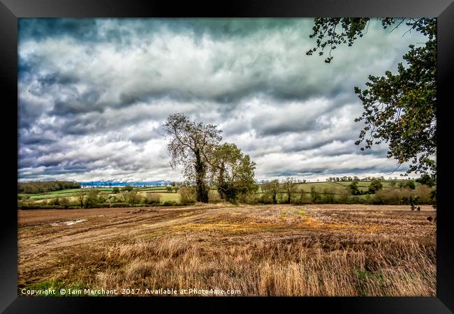 Cloud Cover over Leicestershire  Framed Print by Iain Merchant