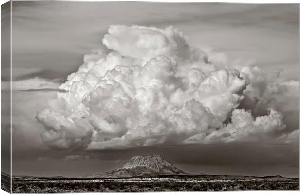 Santiago Peak Under Weather Canvas Print by Luc Novovitch