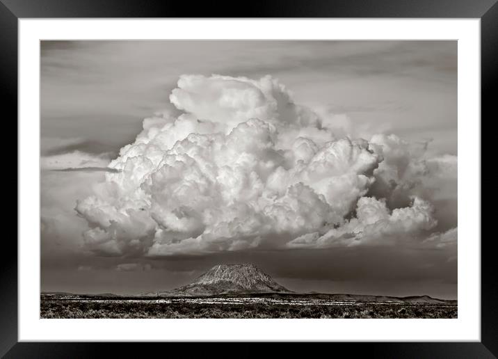 Santiago Peak Under Weather Framed Mounted Print by Luc Novovitch
