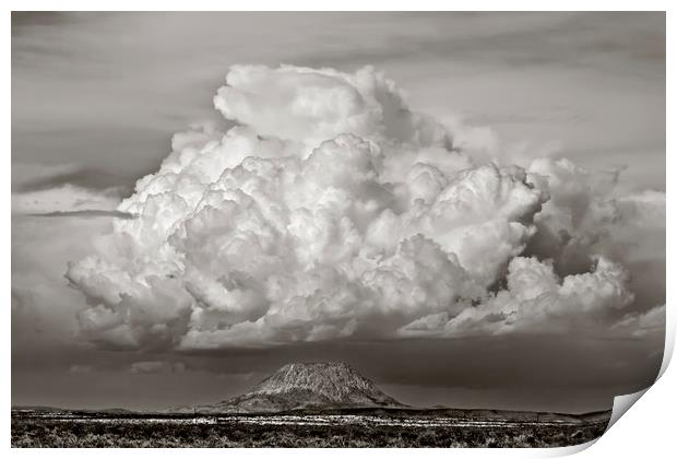 Santiago Peak Under Weather Print by Luc Novovitch