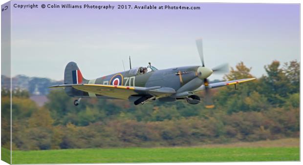 Spitfire Duxford 2017 Canvas Print by Colin Williams Photography