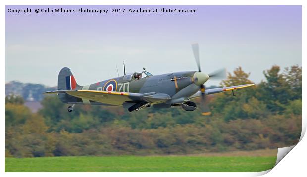 Spitfire Duxford 2017 Print by Colin Williams Photography
