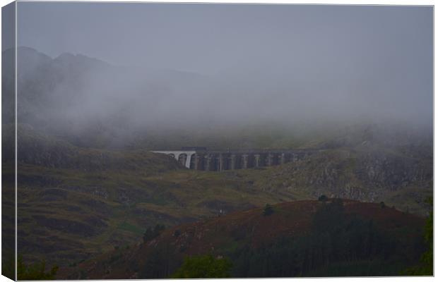 Fog Over The Stwlan Dam Canvas Print by rawshutterbug 